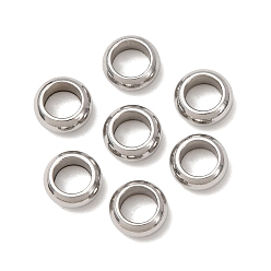 Нержавеющая Сталь Цвет Кольцо, устойчивое к потускнению 304 разделительные бусины из нержавеющей стали, металлические находки для поставок ювелирных изделий, цвет нержавеющей стали, 5x2 мм, отверстие : 3 мм