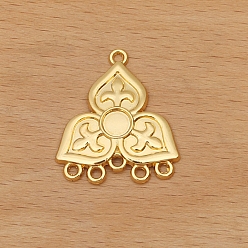 Золотой Ссылки на компоненты люстры из сплава клевера, золотые, 29x25 мм