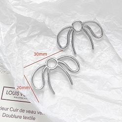 Bowknot Платинового сплава подвески, бантом, 30x20 мм