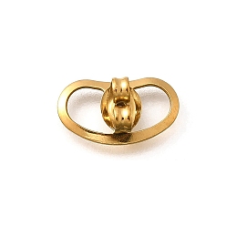 Золотой Ионное покрытие (ip) 304 аксессуары для ушных вкладышей из нержавеющей стали, золотые, 13x7x4 мм, отверстие : 0.9 мм