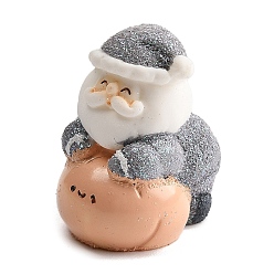 Santa Claus Рождественские тематические статуэтки из смолы для украшения рабочего стола в домашнем офисе, Дед Мороз, 34.5x22x29 мм