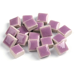 Серо-розавый Мозаичная плитка из фарфора квадратной формы, для поделок из мозаики своими руками, рамки для картин и многое другое, увядшая роза, 10x10 мм, о 205 шт / комплект