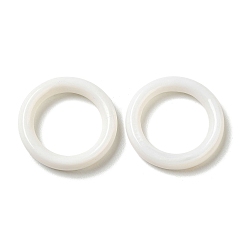 WhiteSmoke Natural White Shell Linking Ring, Ring, WhiteSmoke, 20x3.5mm, Inner Diameter: 13.5mm