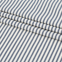 Bleu Nuit 1Tissu rayé en coton au mètre, accessoires du vêtement, bleu minuit, 1520x0.5mm