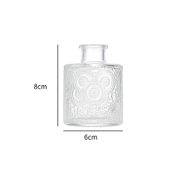 Прозрачный Стеклянная ваза с тиснением, украшение дома гидропо ниша ваза для растений ваза для цветов, прозрачные, 6x8 см