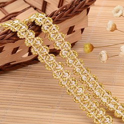 Oro Cordón de la cinta de nylon de corte para la fabricación de joyas, oro, 3/8 pulgada (11 mm), aproximadamente 50 yardas / rollo (45.72 m / rollo)