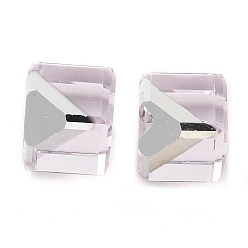 чертополох K9 стеклянные имитации австрийских хрустальных бусин, без отверстия , квадратный, чертополох, 8x8x8 мм