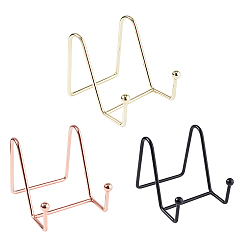 Mixed Color Stainless Steel Display, Mixed Color, 8.8x8.4x8.2cm, 3 colors, 1pc/color, 3pcs/set