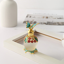 Бирюза Стеклянные флаконы для духов, спа ароматерапия эфирное масло пустая бутылка, бирюзовые, 7.8x4.6 см, емкость: 15 мл (0.51 жидких унций)