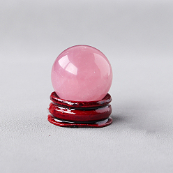 Розовый Кварц Украшения из натурального розового кварца, украшения из энергетического камня рейки, с держателем для дерева, 30 мм