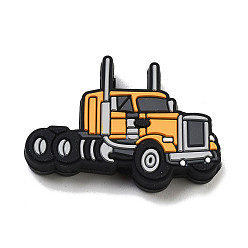 Золотистый Силиконовые фокусные шарики, изготовление ожерелий diy, автомобиль, золотые, 25x36x7 мм, отверстие : 2.5 мм