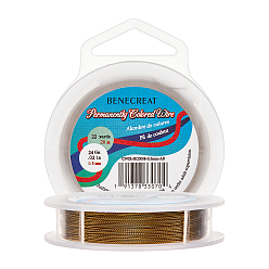 Античная Бронза 3 жилы из медной проволоки, долговечный, витых круглых, античная бронза, 24 датчик, 0.5 мм, около 20 м / рулон