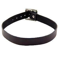 Черный 1кожаные ожерелья в стиле панк-рок, со сплавочной фурнитурой, платина, чёрные, 16.1 дюйм (40.9 см)