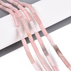 Розовый Опал Натуральный розовый опал бусы пряди, колонка, 5~13x4 мм, отверстие : 1 мм, около 29~30 шт / нитка, 14.96~15.16'' (38~38.5 см)