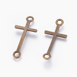 Античная Бронза Соединители звеньев сплава, боком пересекают, без кадмия, без никеля и без свинца, античная бронза, 39x17x2 мм, отверстие : 3 мм