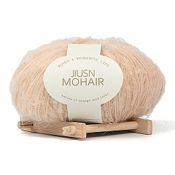 Античный Белый 25г пряжа из акрилового волокна, для шали, шарфа, куклы, вязания крючком, круглые, старинный белый, 1 мм