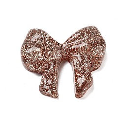 Сиена Полупрозрачная смола декодирует кабошоны, блестящий бант, цвет охры, 26.5x30x7 мм