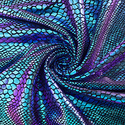 Purple 1 Yard Polyester Fish Scale Fabric, Clothing Accessories, Purple, 1590x0.3mm