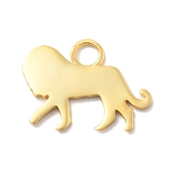 Лев Подвески из стерлингового серебра с изображением животного, золотые, лев, 925 мм, отверстие : 11.5x16x1 мм