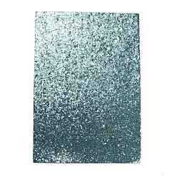 Cadet Blue Glitter PU Leather Fabric, with Shiny Sequins, for Bowknots Earrings Shoes Purses Handbags DIY Making Fabric Sewing, Cadet Blue, 30x21x0.06cm