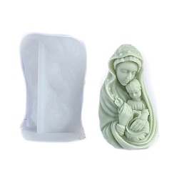 Белый Хунмэн рельефные столбы для свечей своими руками силиконовые формы, пищевой силикон, для изготовления ароматических свечей, белые, 73x60x110 мм