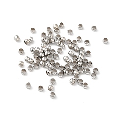 Платина Стойки обшивки латунные бусины, без кадмия и без свинца, долговечный, рондель, платина, 2x1.5 мм, отверстие : 1.2 мм, Около 1250 шт / 20 г