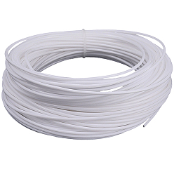 Белый 30м пластиковый шнур, имитирующий тростниковую проволоку, сплошной круглый шнур, белые, 2.4 мм, около 32.81 ярдов (30 м) / комплект