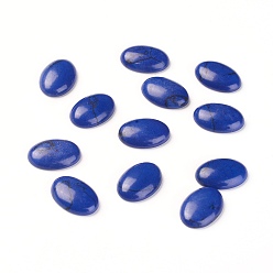 Темно-Синий Синтетических бирюзовый кабошон, окрашенные, овальные, темно-синий, 14x10x4 мм