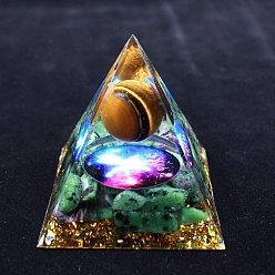 Рыбы Светящиеся созвездия, оргонитовые пирамиды, генераторы энергии из смолы, Рейки круглый камень внутри для украшения стола домашнего офиса, Рыбы, 60 мм