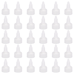 Белый Пластиковая закручивающаяся крышка для бутылки, сменные колпачки для выжимных бутылок, для бутылок с клеем, ремесла ремонт и искусство, белые, 4.3x2.7 см, внутренний диаметр: 24 мм