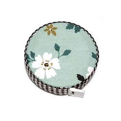 Средний Аквамарин Тканевый чехол, мягкая швейная рулетка, для тела, шитье, портной, одежда, цветочным узором, средний аквамарин, 53 мм