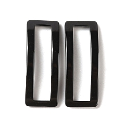 Черный Биокерамика, циркониевое керамическое соединительное кольцо, без никеля , не выцветает и гипоаллергенен, изогнутый прямоугольный разъем, чёрные, 20.5x8x2 мм, внутренний диаметр: 18x4 мм