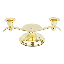 Золотой Железный подсвечник, декор стола, золотые, 275x124.5x110 мм, внутренний диаметр: 26.5 мм