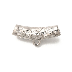 Нержавеющая Сталь Цвет 304 вешалка из нержавеющей стали, трубка, цвет нержавеющей стали, 12x27x7 мм, отверстие : 2 мм