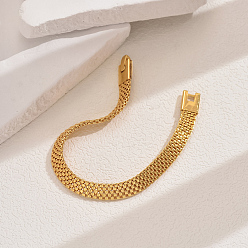 Настоящее золото 18K Браслеты из полых железных цепочек для женщин, реальный 18 k позолоченный, 7-1/2 дюйм (19 см)