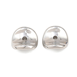 Edelstahl Farbe 304 Edelstahl-Abstandhalter-Perlen, gebogene Scheibe, Edelstahl Farbe, 12x4 mm, Bohrung: 1.8 mm