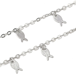 Платина Латунные цепочки для рыб ручной работы, для ожерелья браслеты решений, долговечный, без никеля , пайки, с катушкой, платина, 2x2x0.5 мм, около 16.40 футов (5 м) / рулон