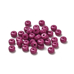 Фиолетовый Непрозрачные акриловые бусины-колонны, фиолетовые, 7x4 мм, отверстие : 1.8 мм
