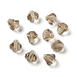 Верблюжий Стекло k9 стекло, имитация Австрийские кристаллические шарики, граненые, алмаз, верблюжие, 8x7.5 мм, отверстие : 0.9 мм