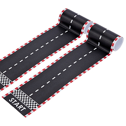 Черный Декоративные ПВХ наклейки для плинтусов в доме, чёрные, 101x0.3 мм, 2 м / шт