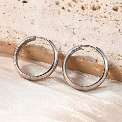 Нержавеющая Сталь Цвет Серьги из 201 нержавеющей стали, с 304 штифтов из нержавеющей стали, цвет нержавеющей стали, 25.5x5.5 мм