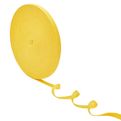 Золотистый Хлопковые ленты, полоса, аксессуары для одежды, золотые, 3/8 дюйм (10 мм), около 50.00 ярдов (45.72 м) / рулон