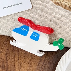 Белый Заколки для волос из ацетата целлюлозы (смолы) whiy, аксессуары для волос для женщин и девочек, автомобиль, белые, 96x53 мм