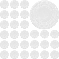 Прозрачный Противоскользящие накладки из пвх для стеклянной столешницы, стеклянный бампер столешницы, плоско-круглые, прозрачные, 23~24x2 мм, 80 шт / коробка