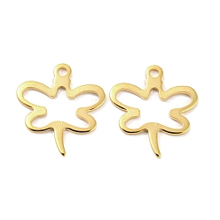 Золотой 201 подвески из нержавеющей стали, очарование бабочки, золотые, 15.3x14x0.8 мм, отверстие : 1.2 мм