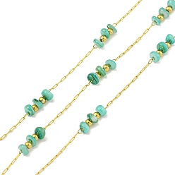 чирок Ионное покрытие (ip) 304 звенья цепи из нержавеющей стали, с морской ракушкой и катушкой, пайки, зелено-синие, 8 мм