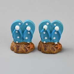 Shoes Мини-модель из смолы, аксессуары для кукольного домика с микро-ландшафтом, притворяясь опорными украшениями, обуви, 34x24x21.5 мм