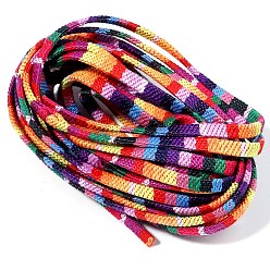 Colorful Ethnic Style Cotton Thread, DIY Jewelry Accessories, Colorful, 5mm, about 5.03 Yards(4.6m)/Set