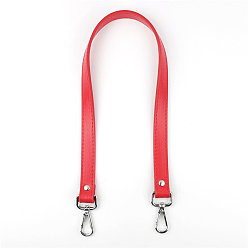 Красный Ремни сумки из искусственной кожи, с металлической поворотной застежкой, для аксессуаров для замены сумок, красные, 62x1.8 см