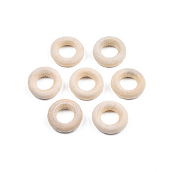 пшеница Пончик деревянные соединительные кольца, окрашенные, без свинца, цвет пшеницы, 15x4.5 мм, внутренний диаметр: 8 мм